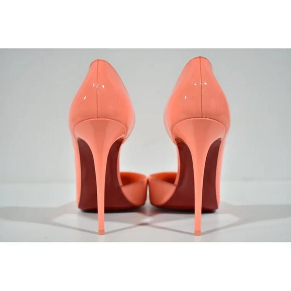Christian Louboutin Iriza 100 Drag Orange Patent Leather D'Orsay Heel Pump 40 - Picture 11 of 12